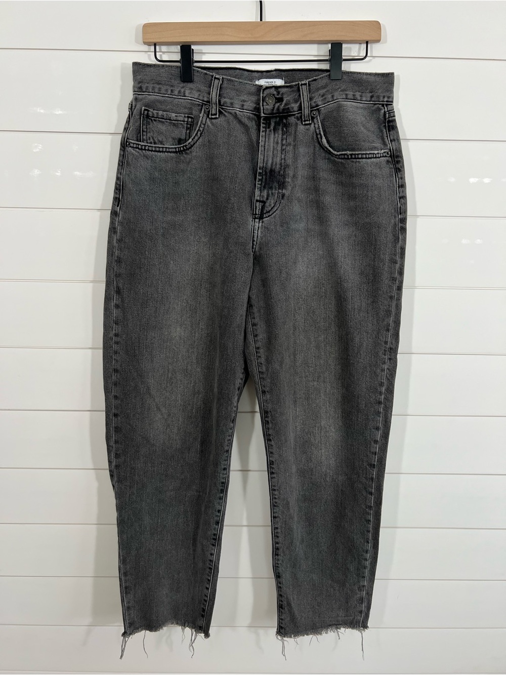 Forever 21 Premium Mom Jeans Women’s Size 30 Black High Rise 100% Cotton